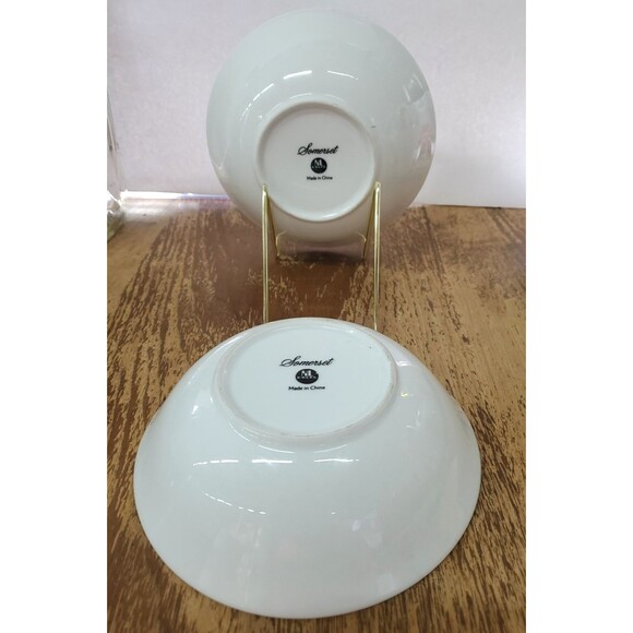 Vintage Replacement Soup/Salad Bowls 6 1/4" Lot of 2 Somerset By Excel, 1980s - Picture 2 of 10
